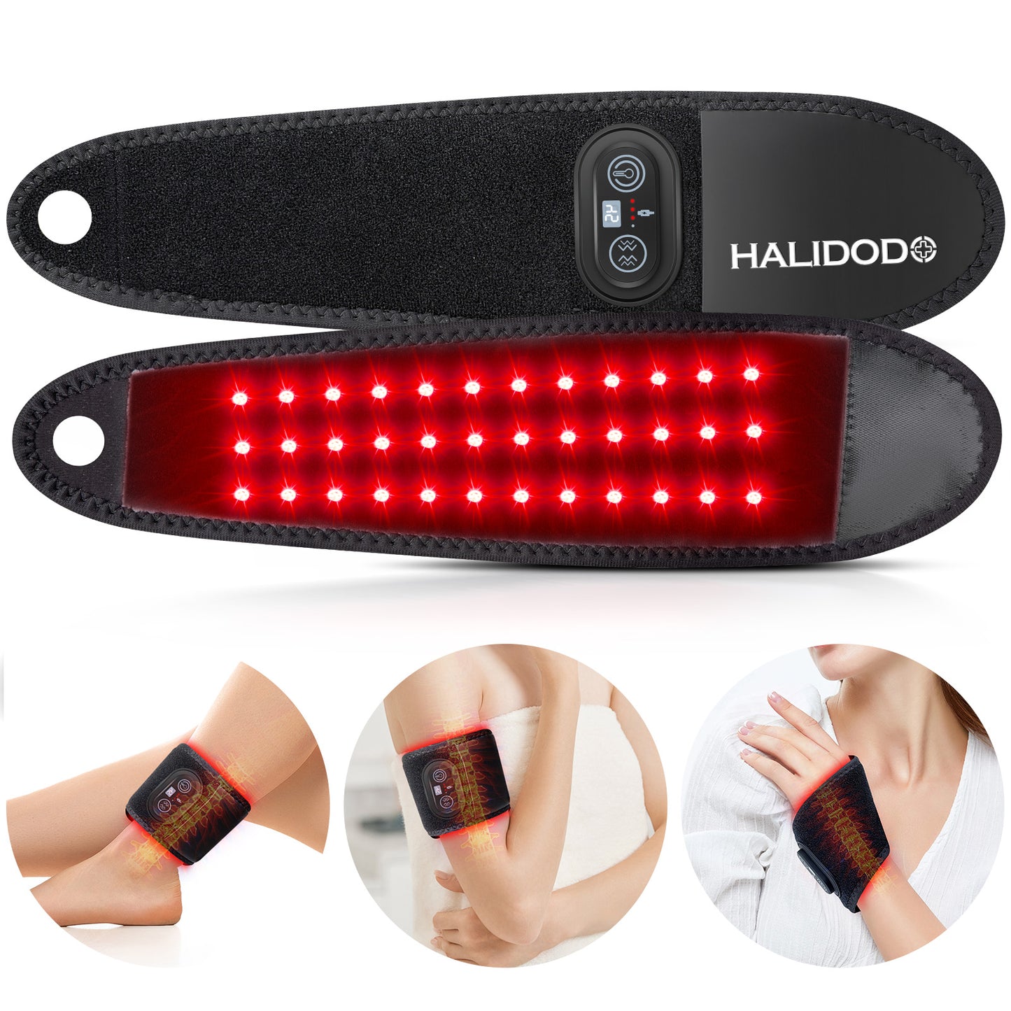 Red Light Therapy Wrist Wrap - Near Infrared Light Therapy Wrist Brace & Hands Wrap Pad for Faster Recovery & Hand Pain Relief