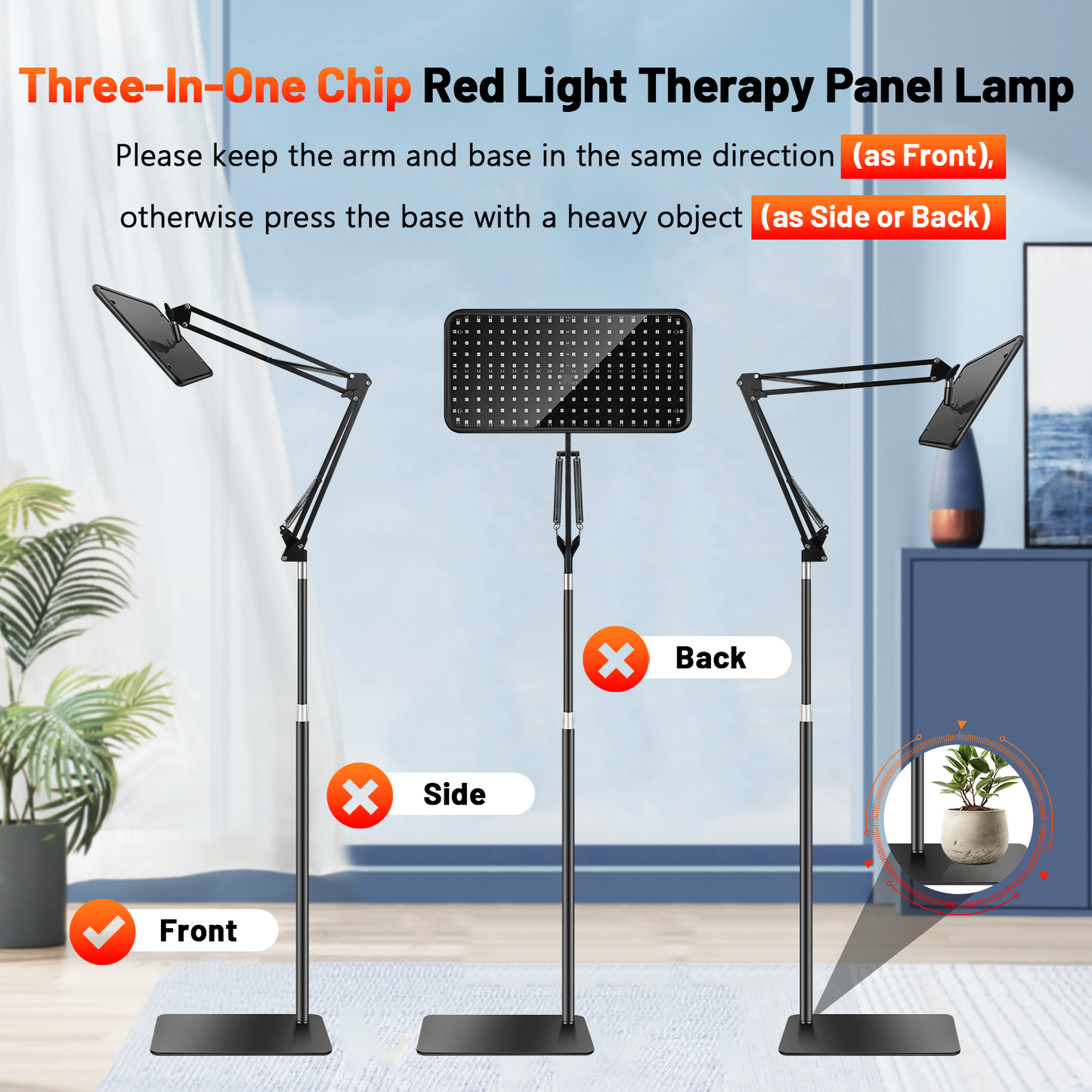 Red Light Therapy for Body, 940nm Red Light Therapy Lamp with Adjustable Stand, Infrared Light Therapy for Body, 660nm Red Light Lamp&850nm Redlight Therapy Device for Body Head Pet